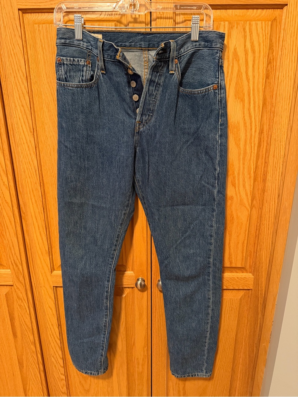 Levi's High-Rise Button-Fly Dark Blue Denim Jeans Women’s 27, Length 30